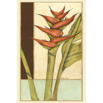 Tropicana Botanical I 1 Piece Wrapped Canvas Wall Art
