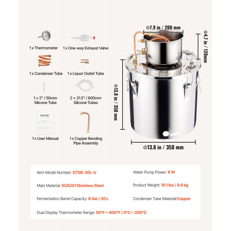 Trousse de brassage Moonshine, 8 gallons