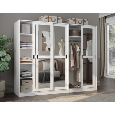 Armoire-penderie 100% bois massif Pouge