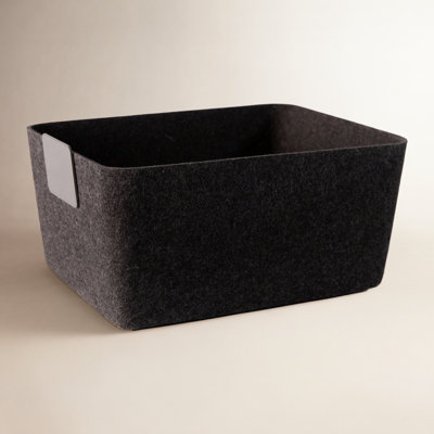 Sculpted Felt Wool Storage Bin