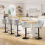 Tabouret de bar et de comptoir pivotant à hauteur réglable-2042996063
