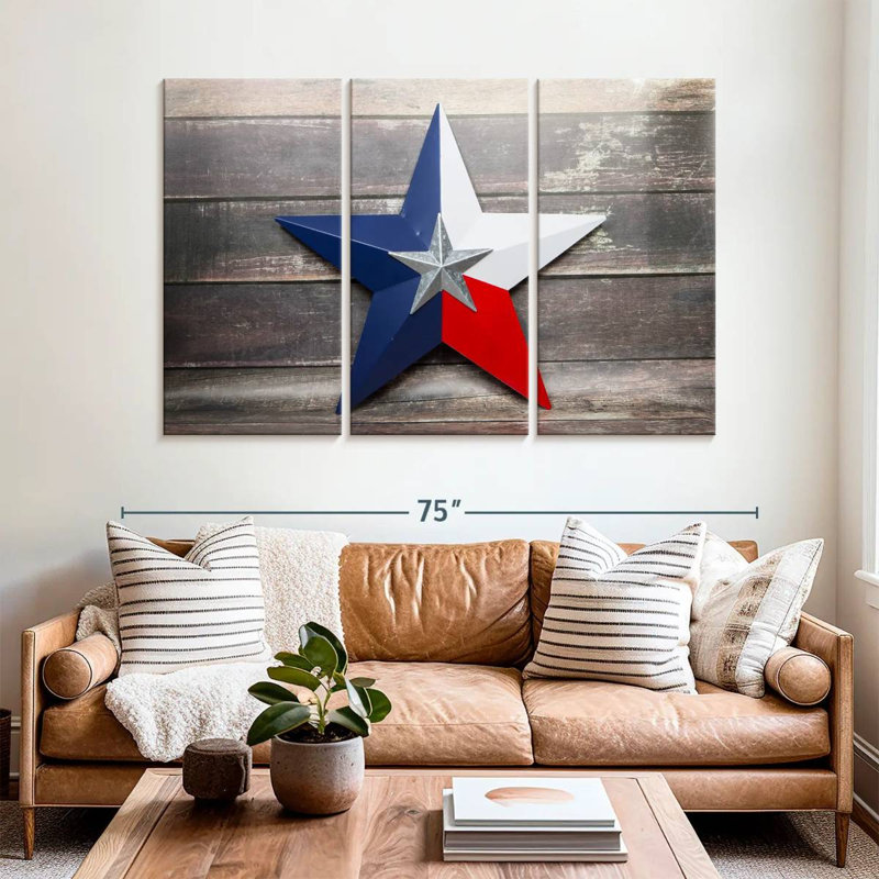 Sebbie Texas Lone Star, 42" H x 65" W