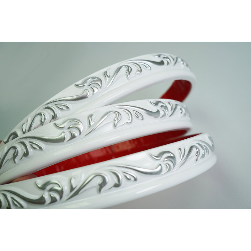 Chromed Crown White 16.4ft x1.02in x 0.28in Peel and Stick molding trim