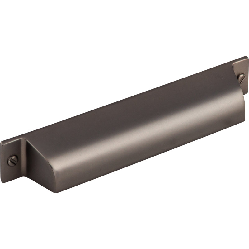Channing 5" Center to Center Cup/Bin pull, Ash Gray, 5" Center to Center