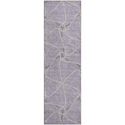 Premium Machine Washable Prisco Lavender Rug