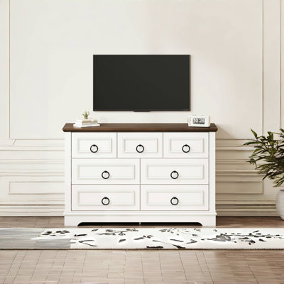 Farmhouse 7 Drawer Dresser by Winston Porter