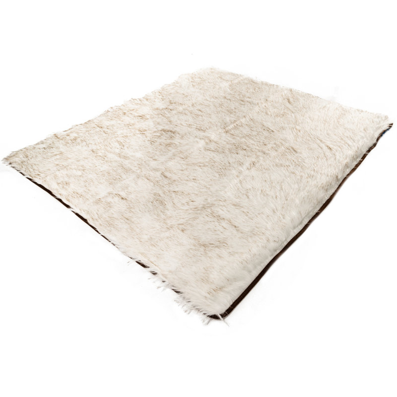 Light Gray Faux Fur Waterproof Pet Blanket, 60" x 50"