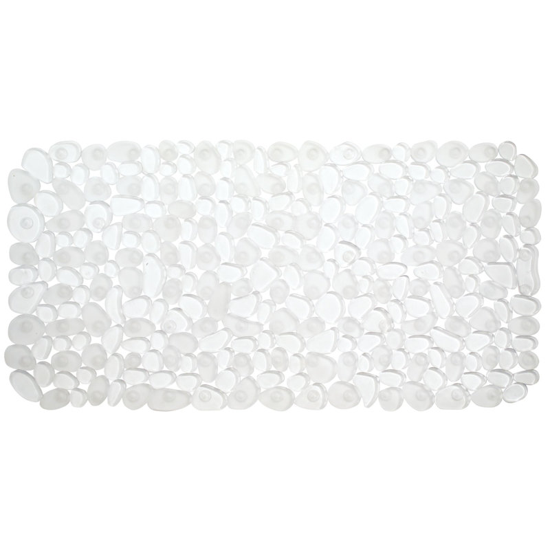 Clear Pebblz Bath Mat, Clear