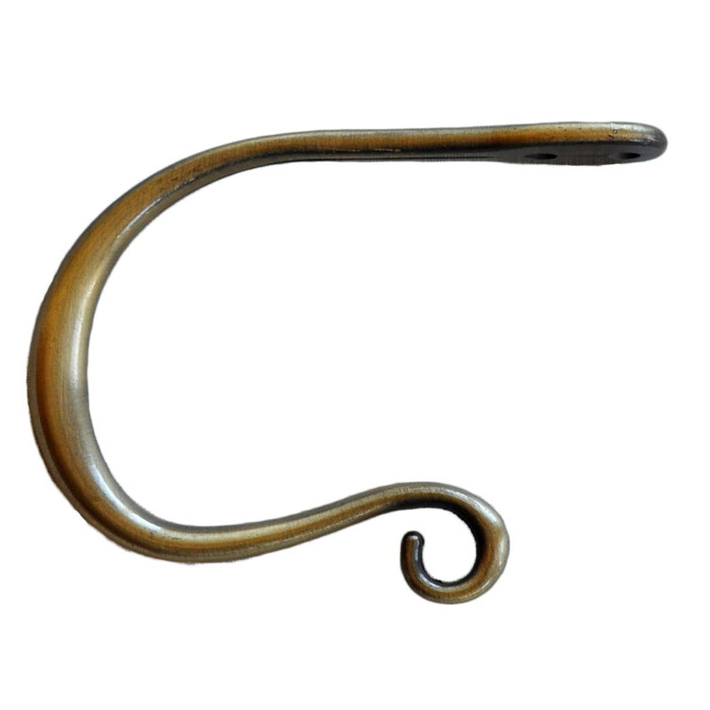 Mathieu Curtain Holdback, Antique Brass