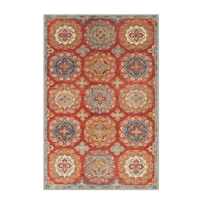 Tapis décoratif multicolore à motif abstrait