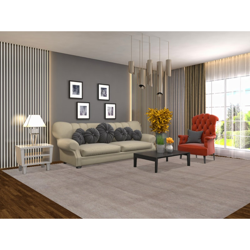 Tapis taupe Gabbeh 10 x 13
