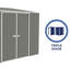 Absco 3m x 1.52m Woodland Grey Metal Bike Store