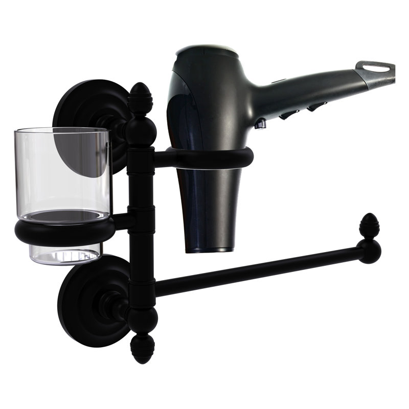 Barre à serviettes murale 15 "leamore, Noir mat
