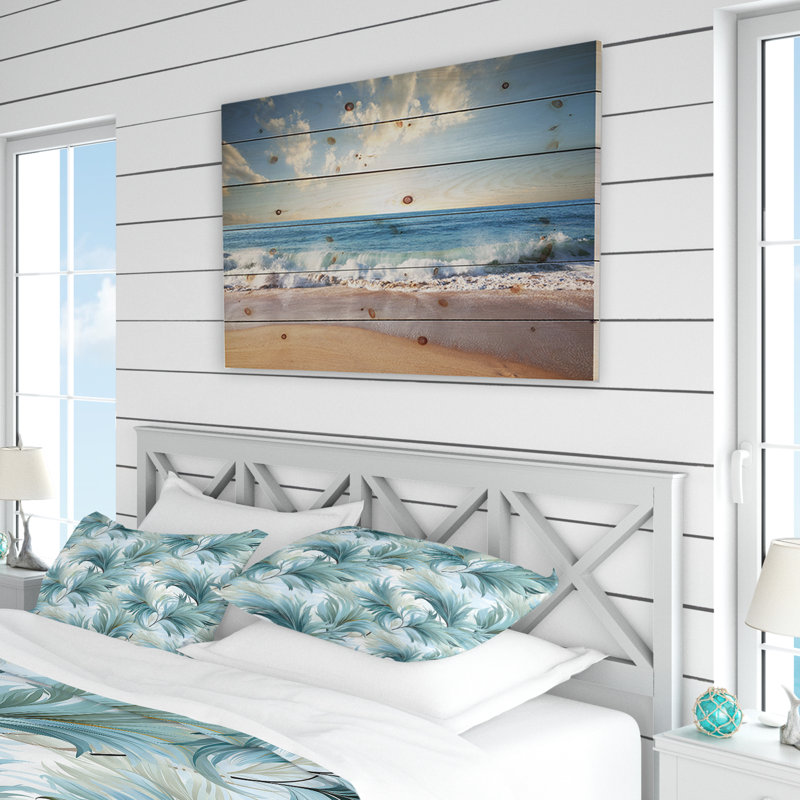 Oceanic Dreamscape Blue Tropical Floral Twin Duvet Cover Set