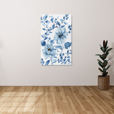 "Blue Chinoiserie" by Nan Print on Canvas