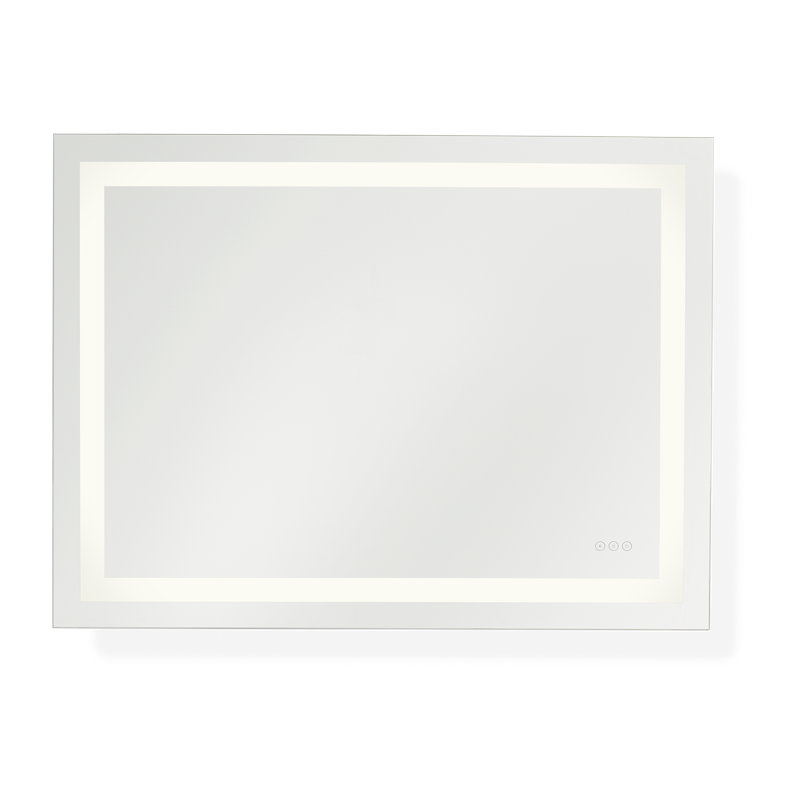 Jahon Rectangle Frameless Anti-Fog Wall Mirror, 36" x 48"