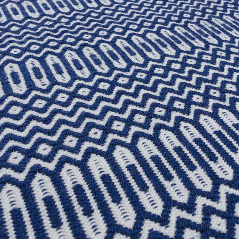 Perrotta Geometric Recycled P.E.T Hand Woven Indoor / Outdoor Area Rug, Rectangle 120 x 170cm