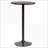 HOMCOM Rustic 42” Bar Height Coffee Table with Elm Wood Top and Industrial Steel Frame, Indoor/Outdoor Use