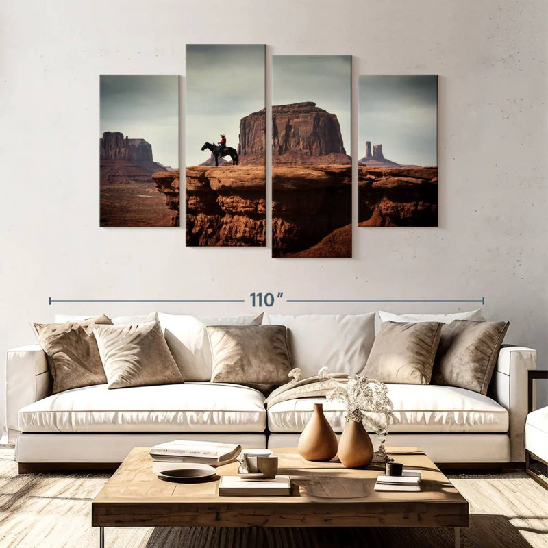 Lelar Navajo Cowboy, 54" H x 84" W