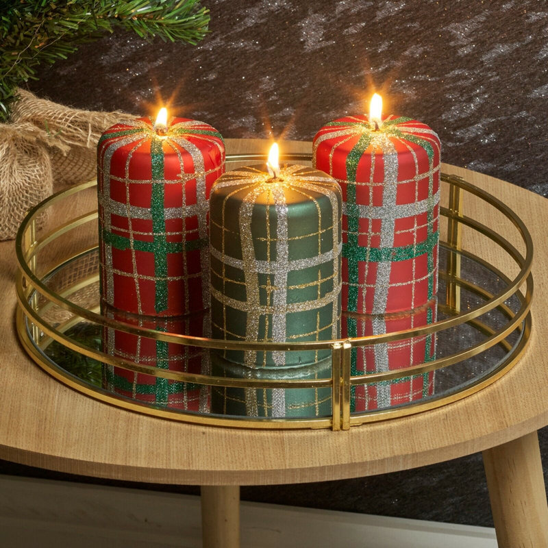 Christmas Candle Scented Pillar Candle