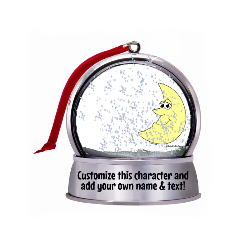 Magnet globe de neige personnalisé Mr. Folks - grand cadeau!, Oui