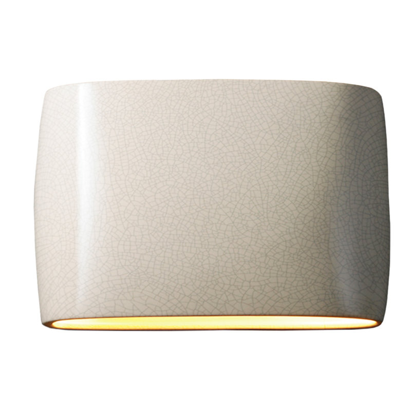 Applique murale 2 lumières Armance, H 9,75 po x l 16 po x P 4 po, Blanc craquelé