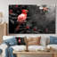 Oiseau rouge rouge et noir du jardin d'Eden - décoration murale oiseau-739075486-575007681