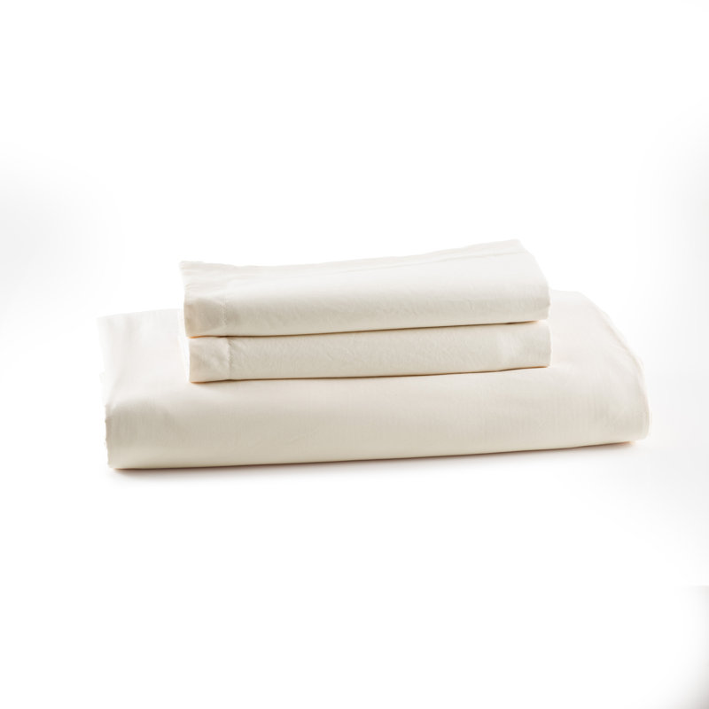 Lux Enzyme-Washed Double-Brushed 3pc. Duvet Set, Ivory, Queen Duvet Cover + 2 Shams