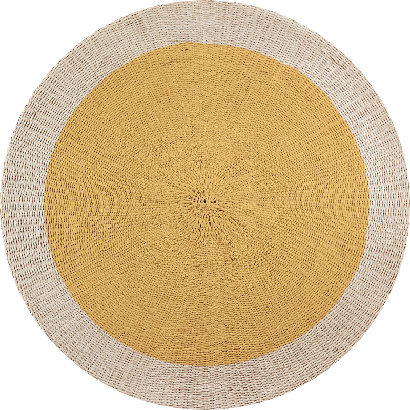Kya Round Vinyl Area Rug, Round 150cm