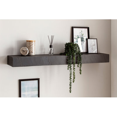Nashiya Mango Solid Wood Floating Shelf