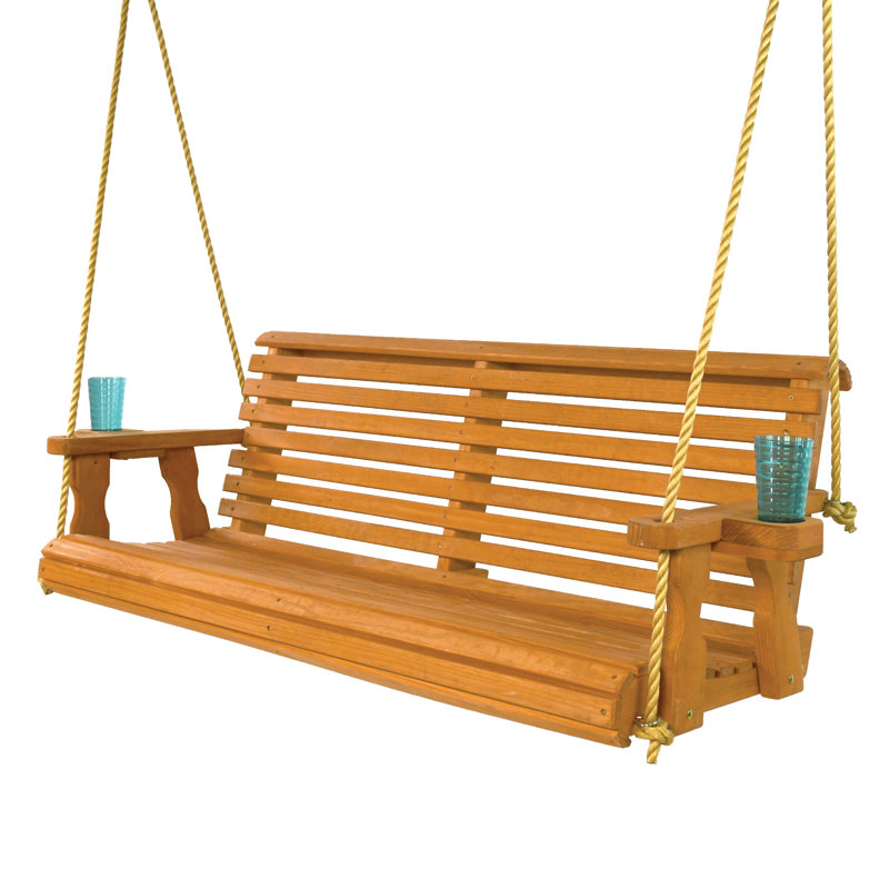 2 Person Porch Swing, Cedar Stain