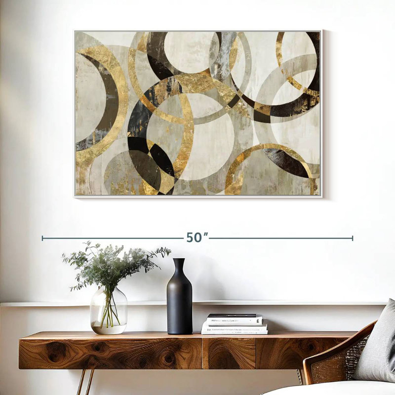 Overlaps, Floating Frame White, 40" X 27"