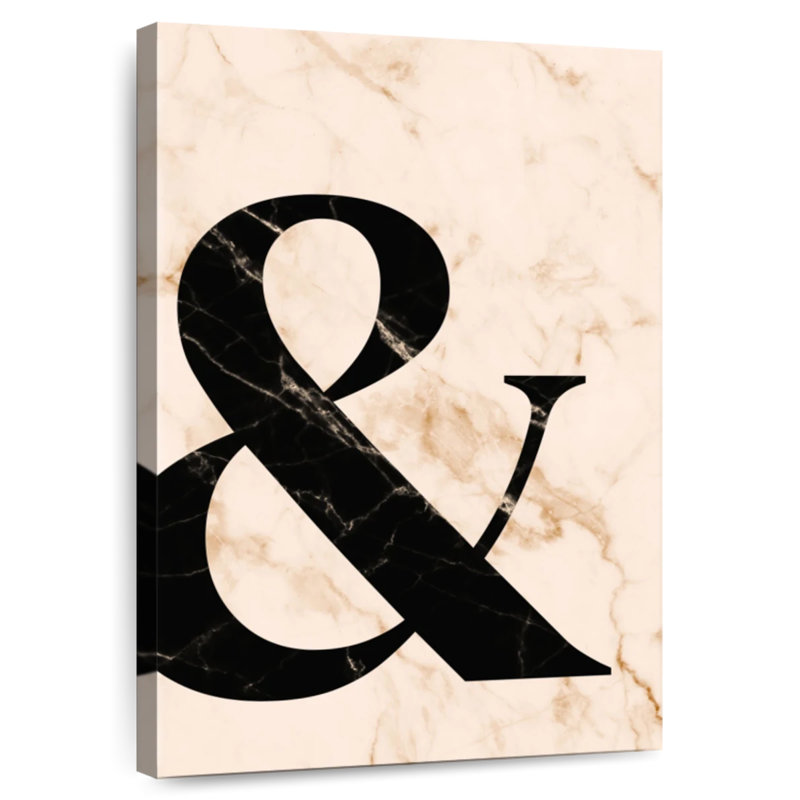 Ampersand Typography, 12" H x 8" W