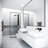Meridian 34" W x 74" H Fixed Framed Shower Screen with 3/8" Glass-49608537