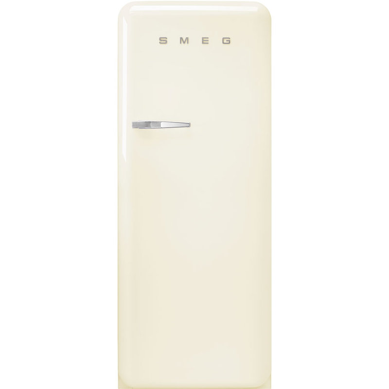 SMEG Congélateur supérieur 24 po 9,92 pi³ style années 50 Réfrigérateur, Droite, Crème, crème