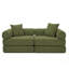 Modular Couch Sofa Bed For Apartment,Convertible Sofa Bed,Fixed-Shape Frame & Removable Armrests,Folding Mattress Couch For Small Spaces,No Assembly,Corduroy