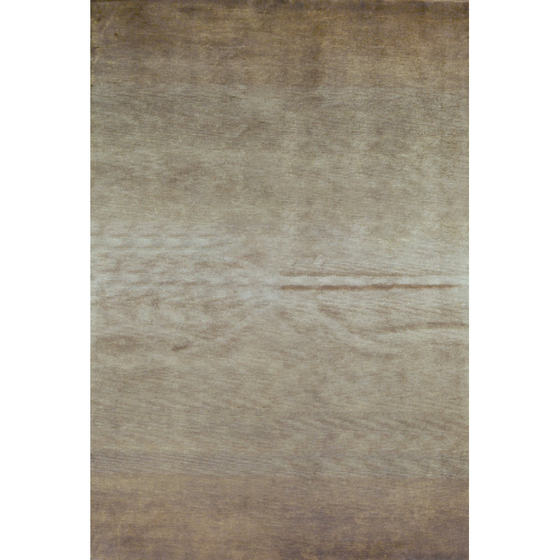 Tapis beige noué à la main de haute qualité