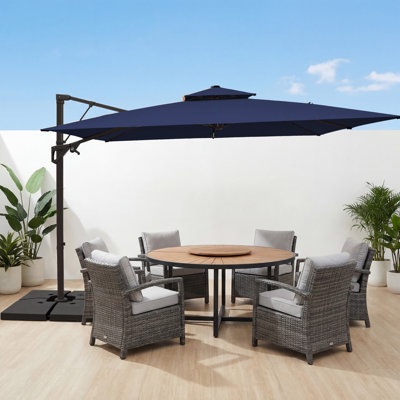 108" Square Patio Cantilever Umbrella
