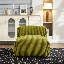 Chaise longue adulte en velours côtelé - Mousse moulée par compression, avec repose-pieds-1901742815