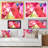 Red Purple Splashes Ink Splashes Ink - Painting on Canvas-864562744-864562751