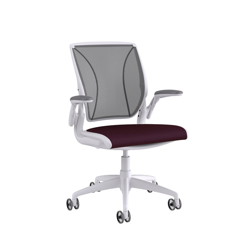 Diffrient World Wool Task Chair, White, Catena/Caraway, Corde/Medium Gray