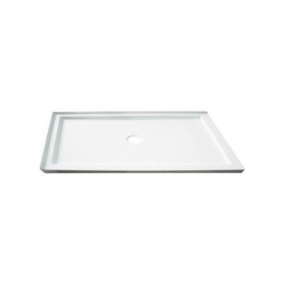 Base de douche rectangulaire en acrylique gauche brillant 32 po x 60 po Aleka-L
