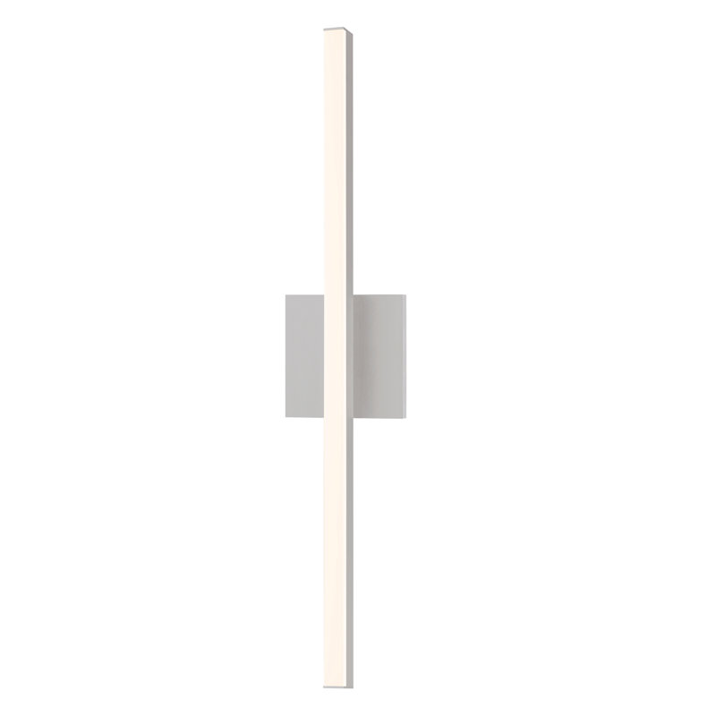 Satin Aluminum Dimmable LED Bathroom Vanity Light
