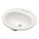 Lavabo de salle de bain ovale encastré en céramique blanc 20 po x 18 po - Design moderne, teint, idéal pour de multiples utilisations 20 po x 18 po moderne, élégant, teinté - différents espaces