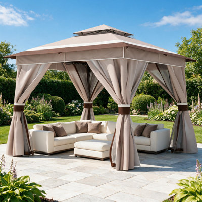 10 Ft. W x 10 Ft. D Galvanised Steel Canopy