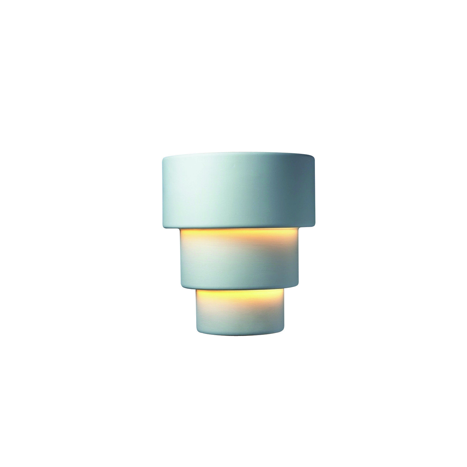 Alvera Ceramic Dimmable Flush Mounted Sconce, Verde Patina, Incandescent (Not Included), 10.25" H x 10.75" W x 6.25" D