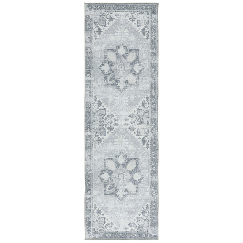 Abigailrose Performance Machine Washable Oriental Rug, Runner 2'6" x 8'