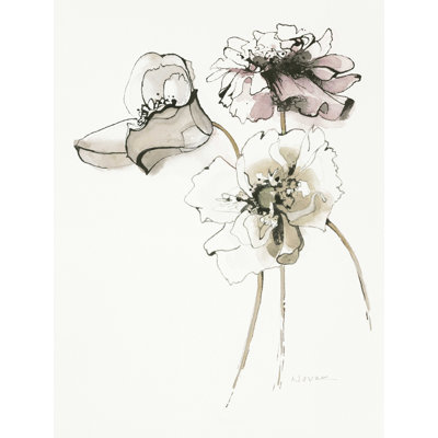 «Three Somniferums Poppies» par Shirley Novak - reproduction sur toile