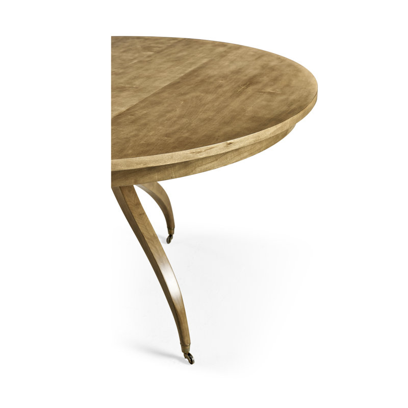 Solar Round Walnut Wood Dining Table, Cherry