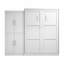 Grand lit mural Arlex de 101 W avec unité de rangement 36 W avec portes-88513610